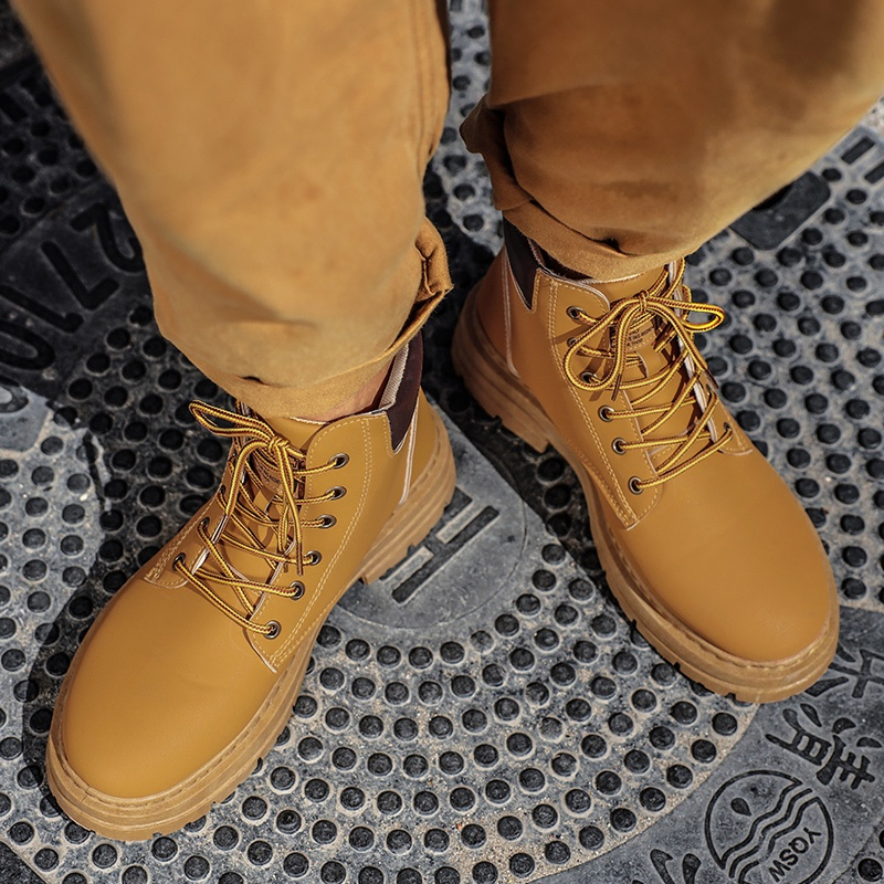 Keilinia Men's Black Italian High-Top Leather Boots - Waterproof, Non-Slip, Round Toe Ankle Boots - View #4