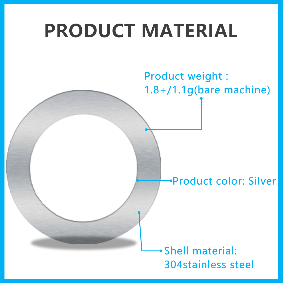 Stainless Steel Magic Washer 0.5mm Anti dragging click v1 v2 Nmax V1 V2 ...