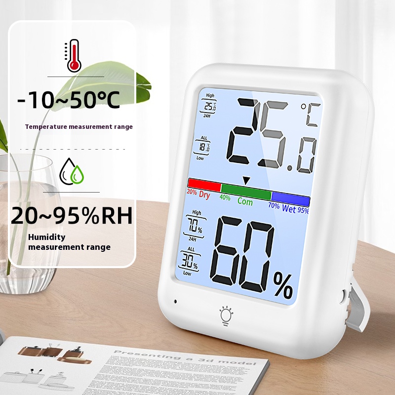 Rechargeable Digital Indoor Thermometer Hygrometer – LCD Temperature ...