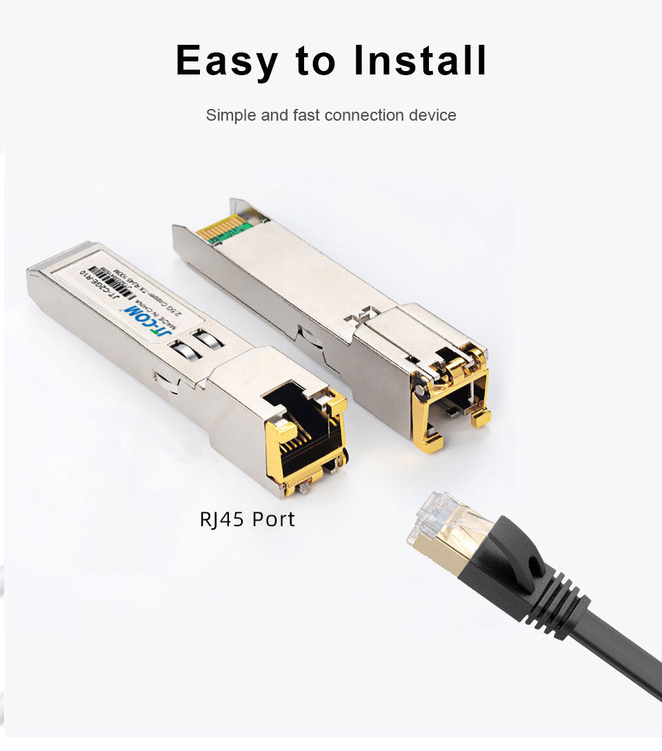JT-COM 2.5G RJ45 Copper SFP Module 100m 2.5GBase-Tx Ethernet Fiber ...