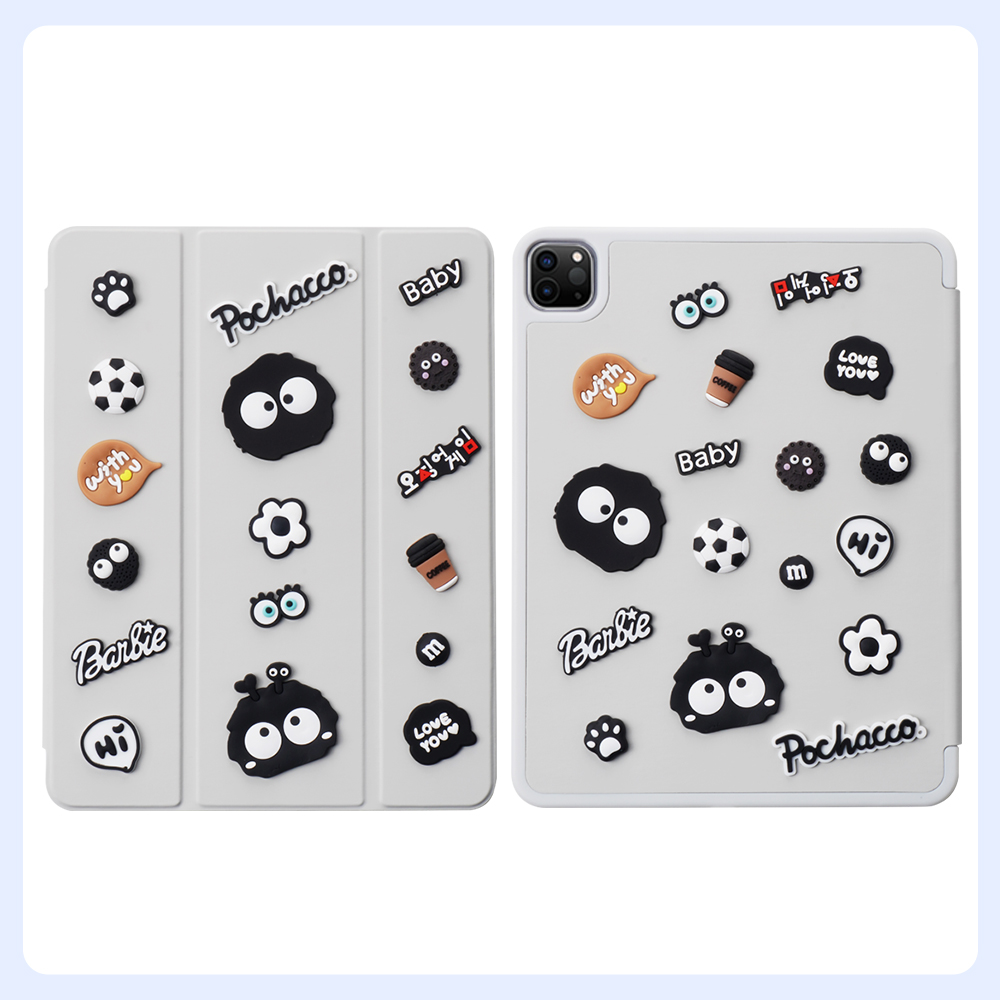 Cute Soft PVC Sticker for Tablet Case Removable Decorative Sticker ...