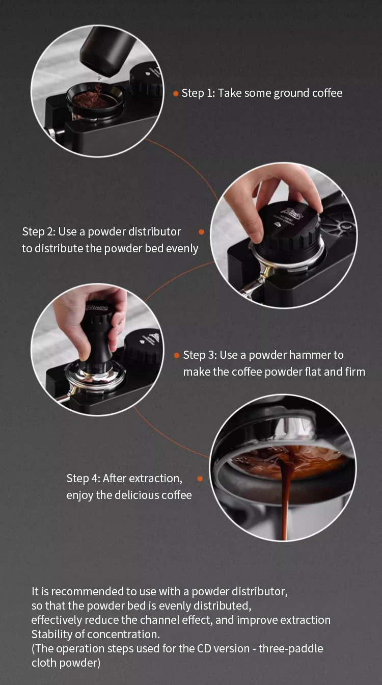 Bincoo Coffee Cloth Powder Dispenser Coffee Handle Powder Press Coffee ...