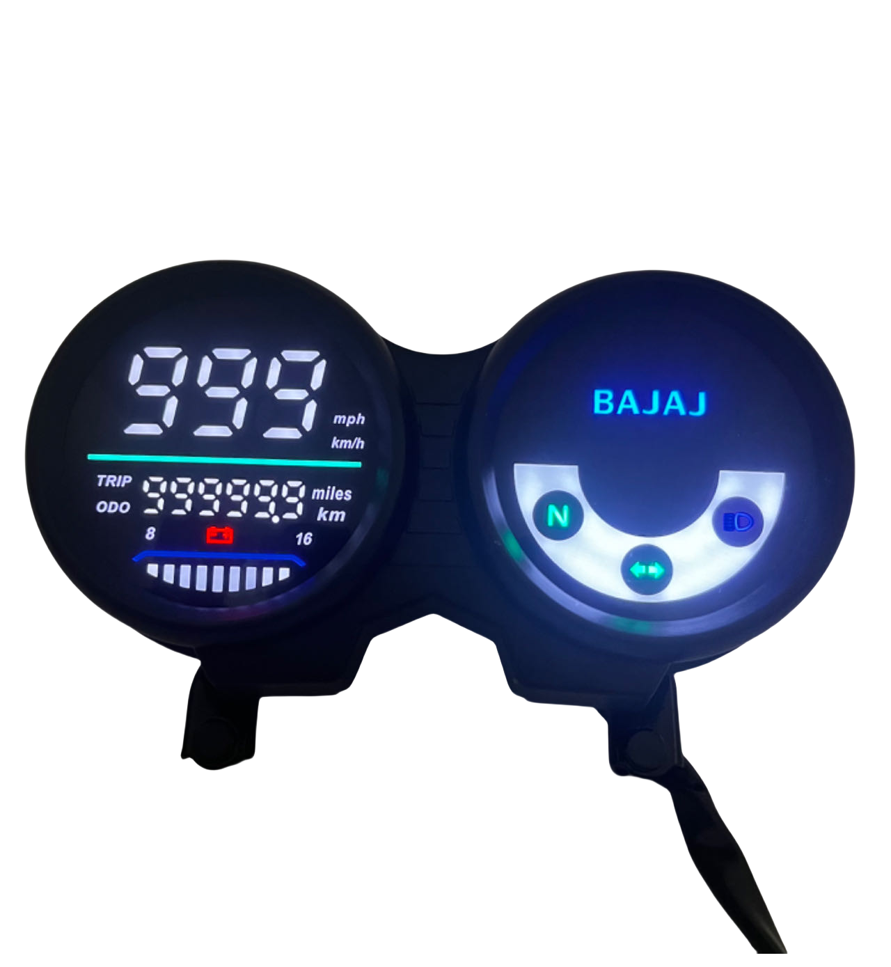 For BAJAJ BOXER CT100 CT110 CT125 CT150 Digital Meter LED Speedometer ...