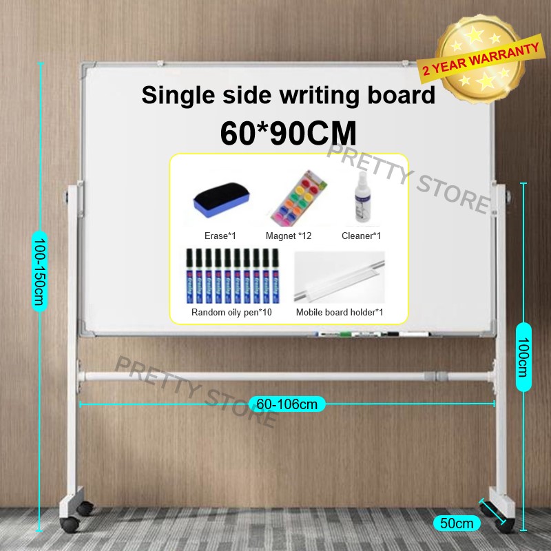 Writing board dual side use thicken with stand durable meeting teaching ...
