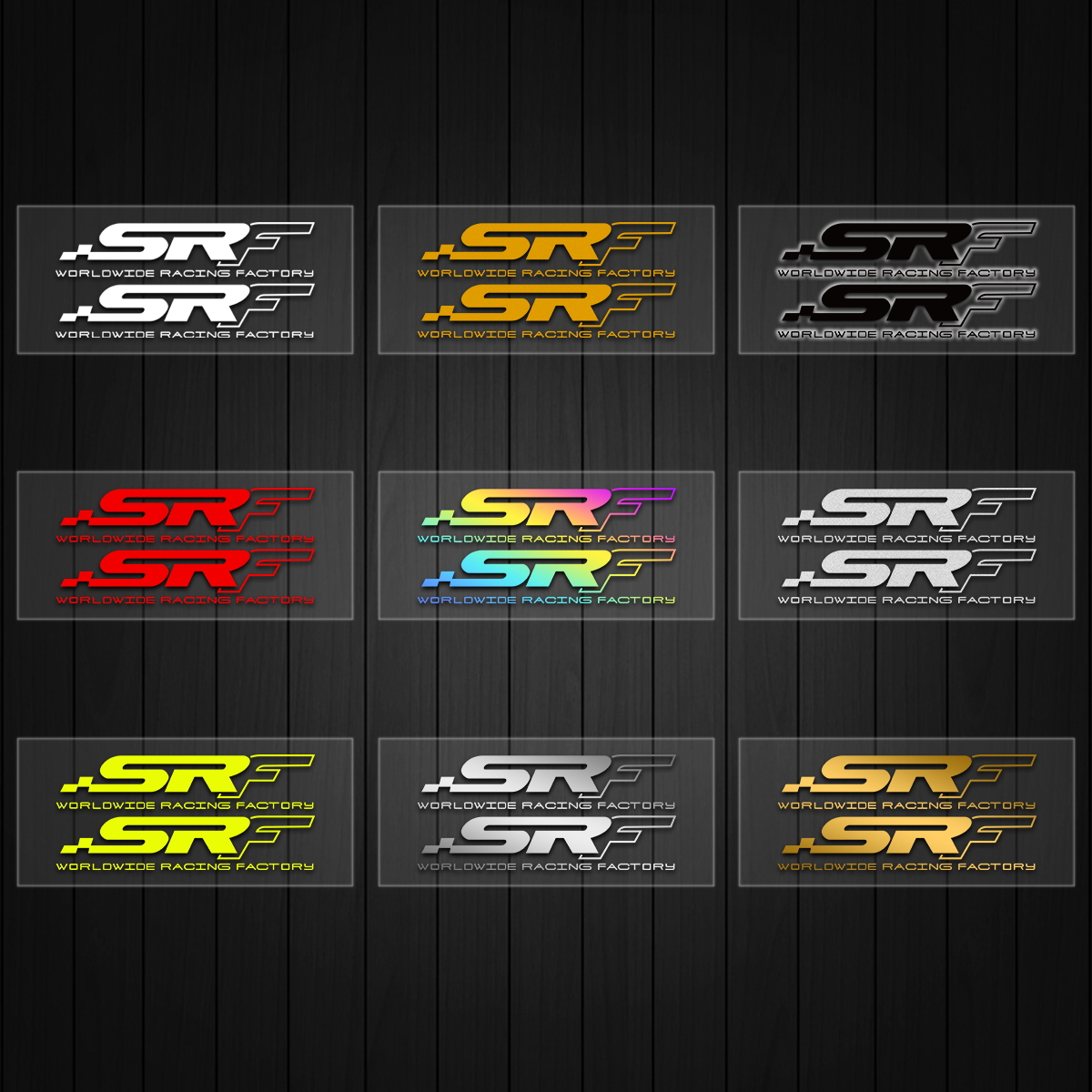 SRF Line Sticker Worldwide Racing Factory Decals Cutout Vinyl ...