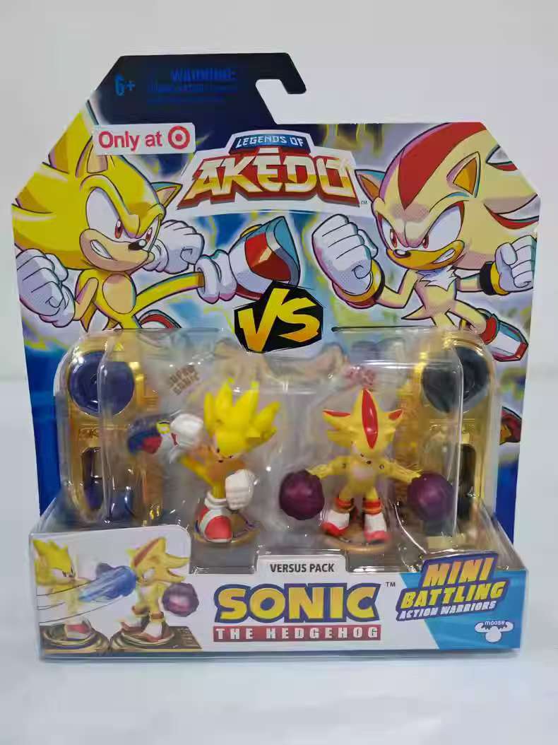 Akedo Sonic The Hedgehog Versus Pack with Super Sonic and Super Shadow ...