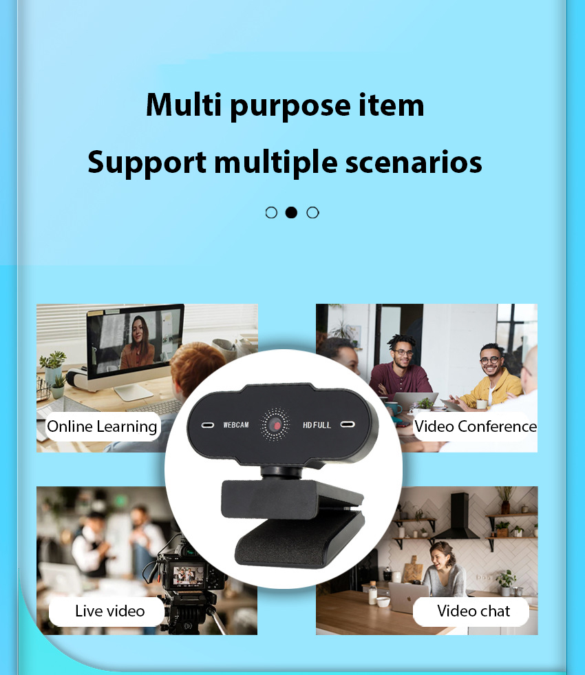 1080p HD USB Webcam for Online Classes and Video Conferencing | Shopee ...