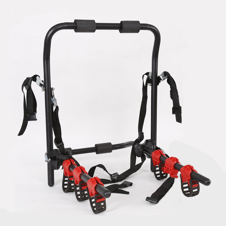 COD】Car Rear Bike Rack Carrier For 3 Bikes Safety Ropes Rear Stand ...