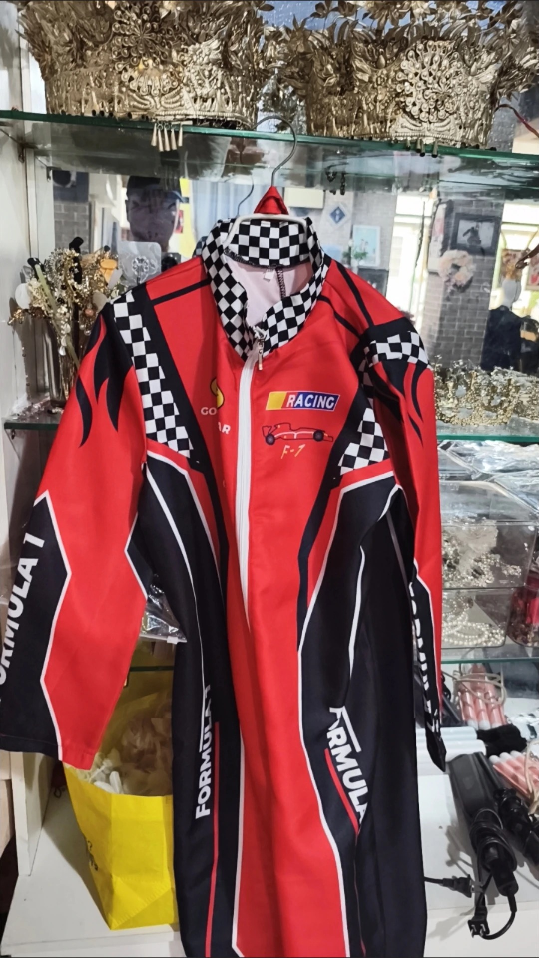 Boy Racer Cosplay Costume Red Classic One-Piece Training Racing Uniform ...