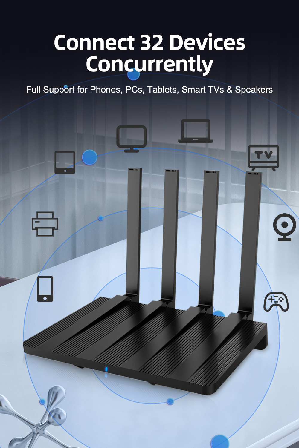 ZBTlink WE2007-B 4G Wifi Router With Sim Slot 2.4GHz WiFi4 USB 2.0 ...