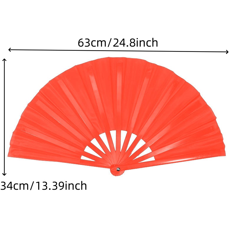 Dance Folding Hand Fan Large Chinese Kung Fu Tai Chi Hand Held Folding ...