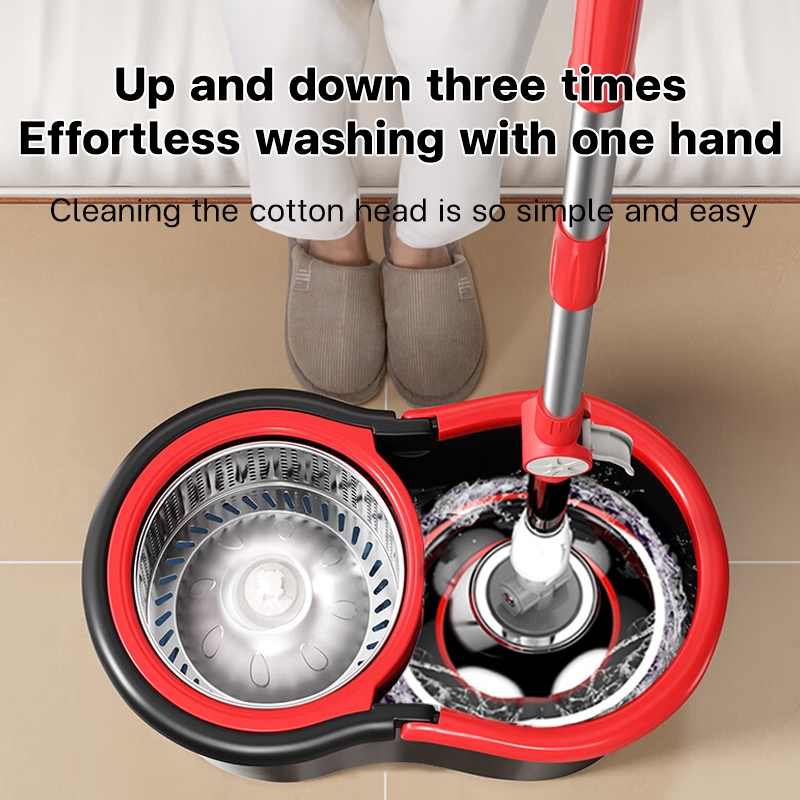 360 Mop With Spinner Rorating Map Squeezer Floor Cleaning Heavy Duty ...