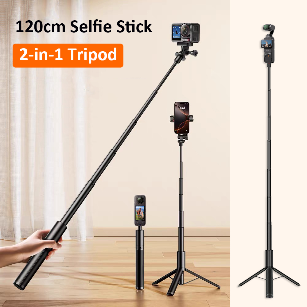 2-in-1 Insta360 X5 122cm Invisible Selfie Stick Tripod Combo Extension ...