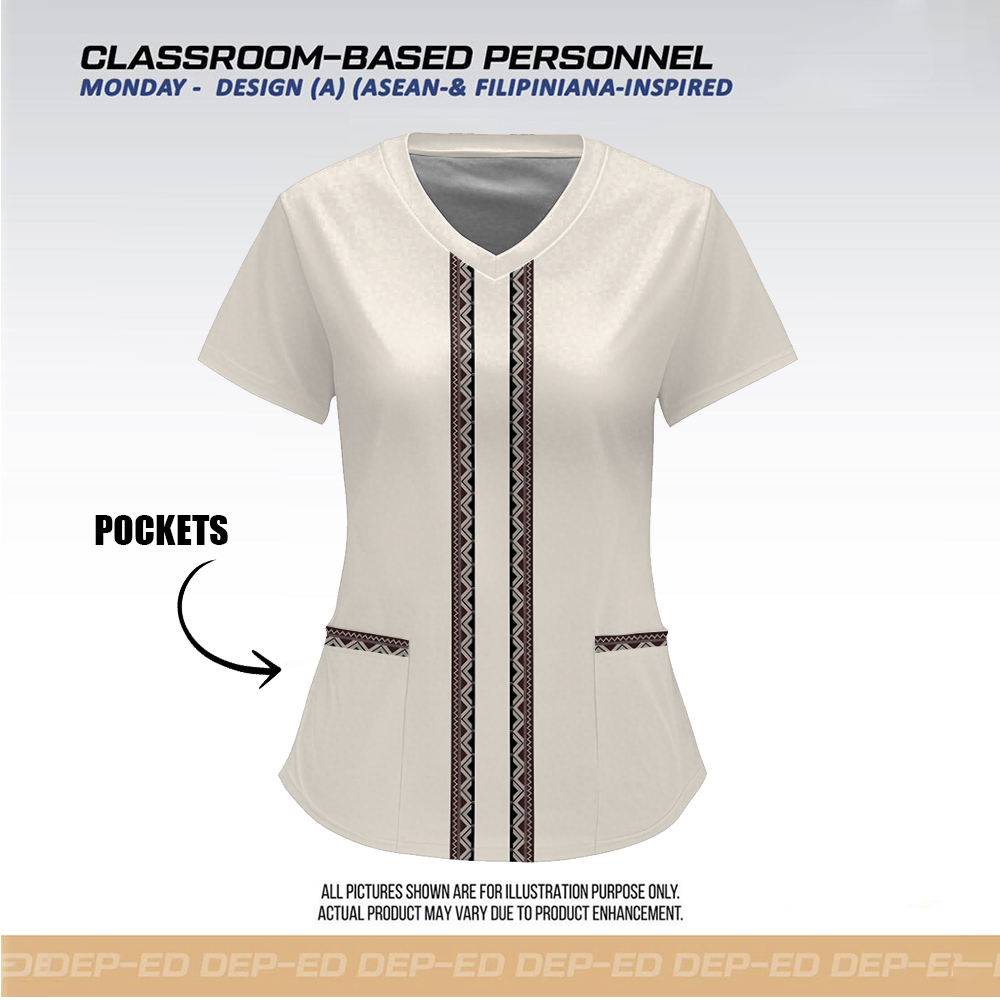 Deped Uniform 2025 WEDNESDAY Uniform For Male Classroom-Based Personnel ...