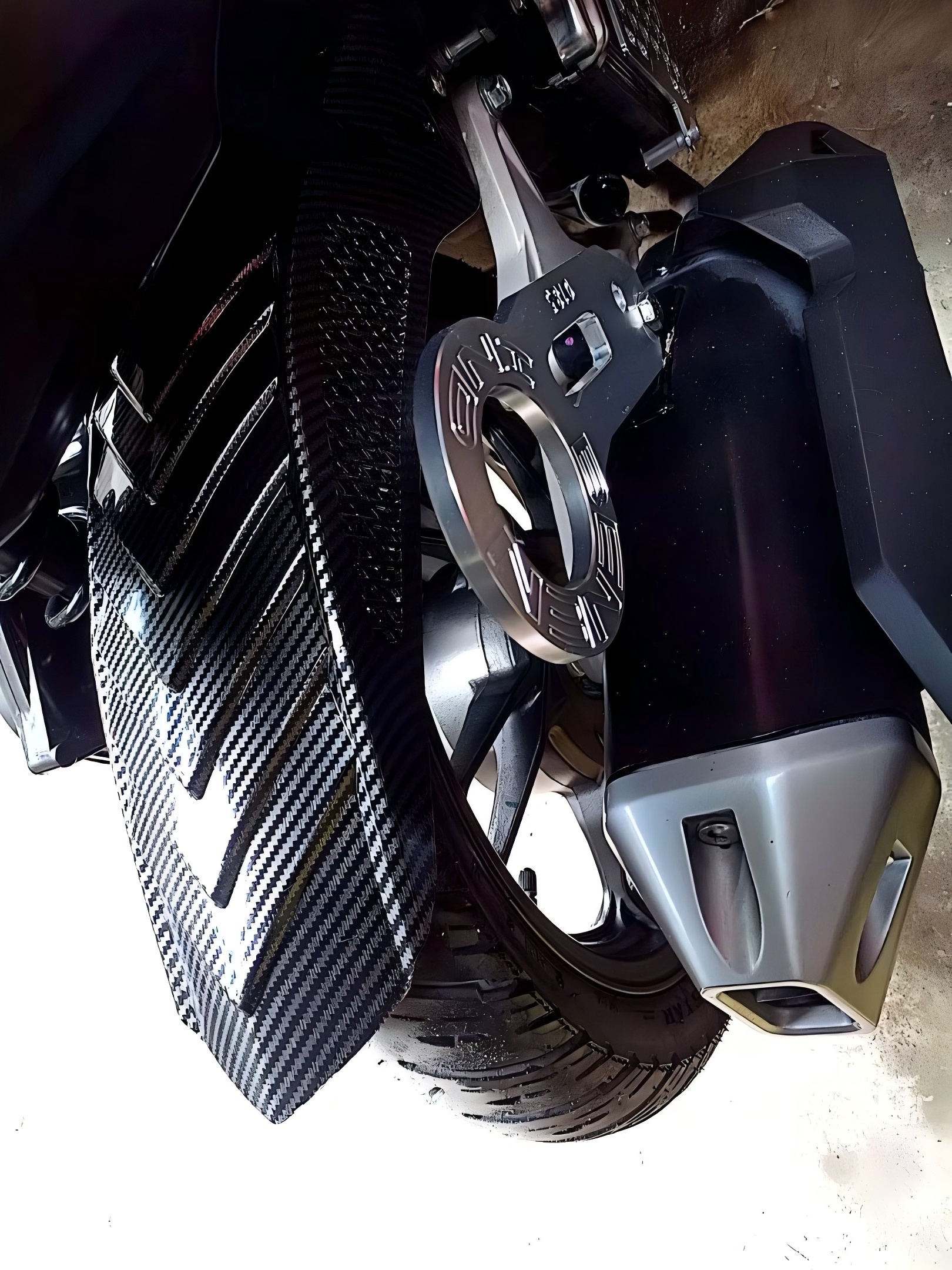 Rear Tire Hugger Mud Guard For Honda Click 125i 150i v2/v3 Black Carbon ...