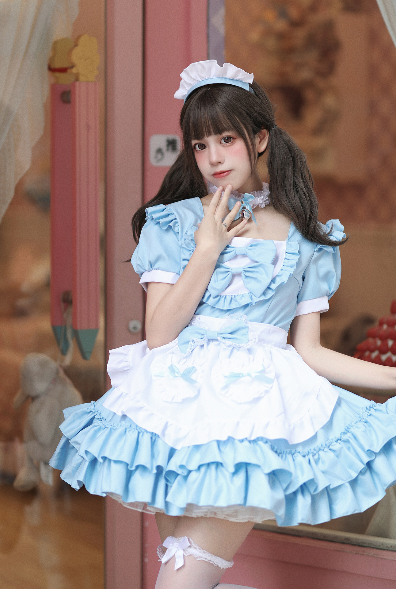 Cute Pink Maid Suit