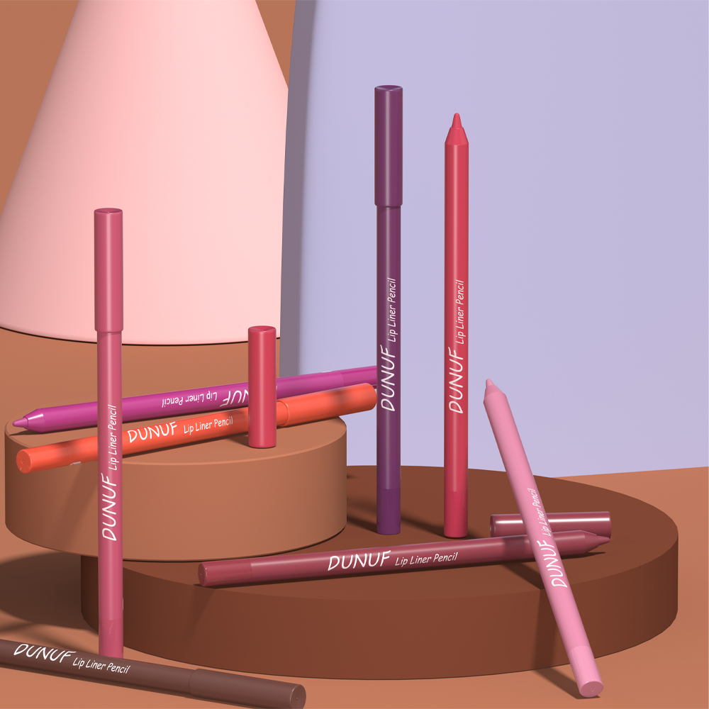 DUNUF 1pc Velvet Matte Lip Liner Pencil Set - Long-Lasting, Non-Drying ...
