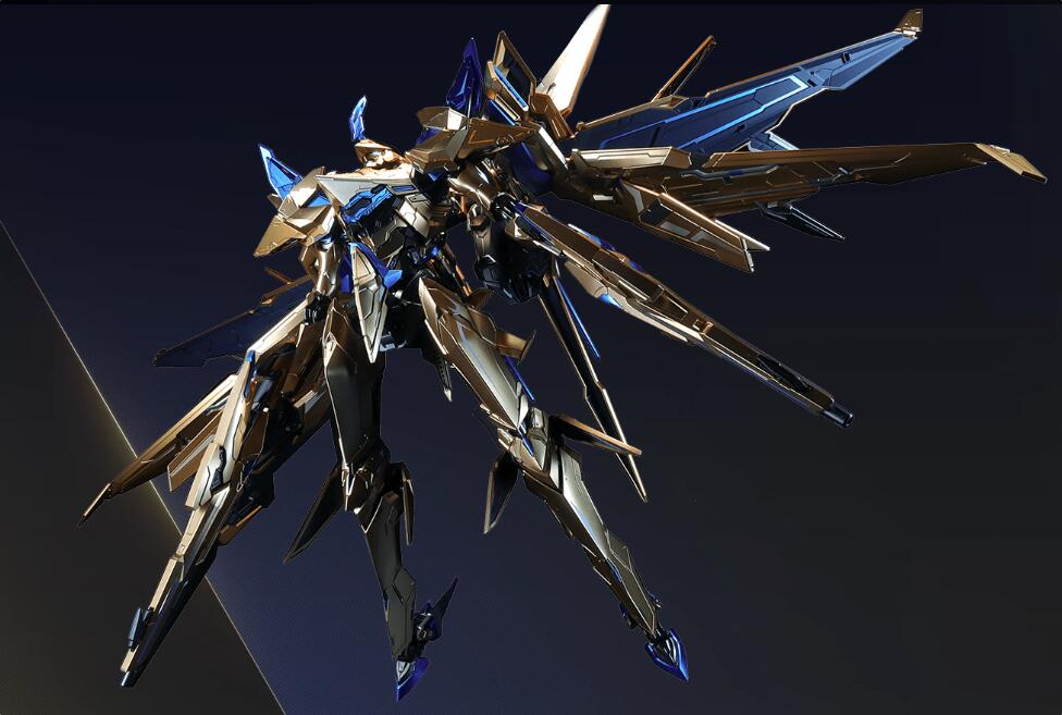 Moshow X Mecha BREAK 1/64 Illustrious Class UBP-R02T FALCON Mecha Glod ...