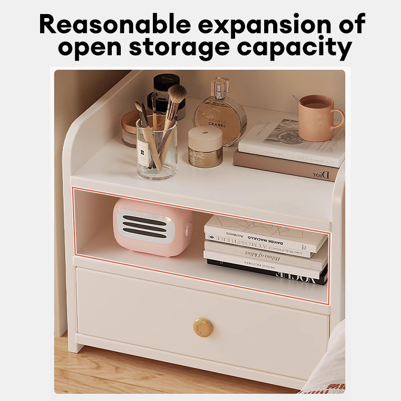 Wooden Bedside Table Wipe Clean Modern Simple Style Bedside Table Side ...