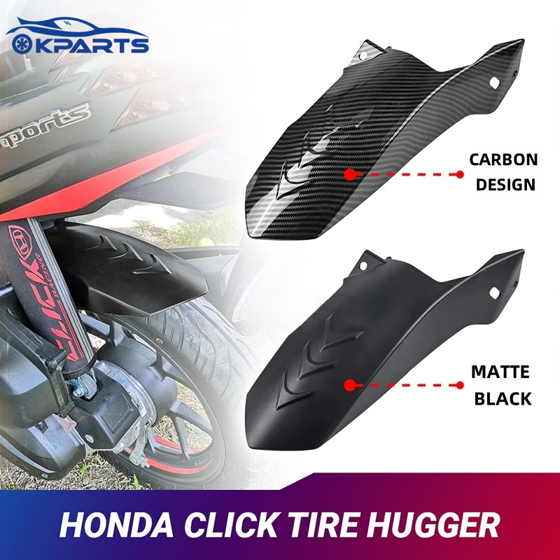 Kparts Honda Rear tire Protection Click 125i v3/v2/v1 Carbon Mudguard ...