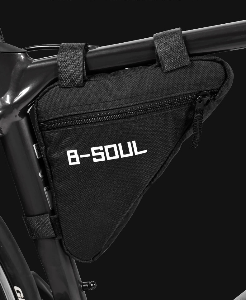 Mountain Bike Bag Triangle Waterproof Storage Cycling Front Tube Rack ...
