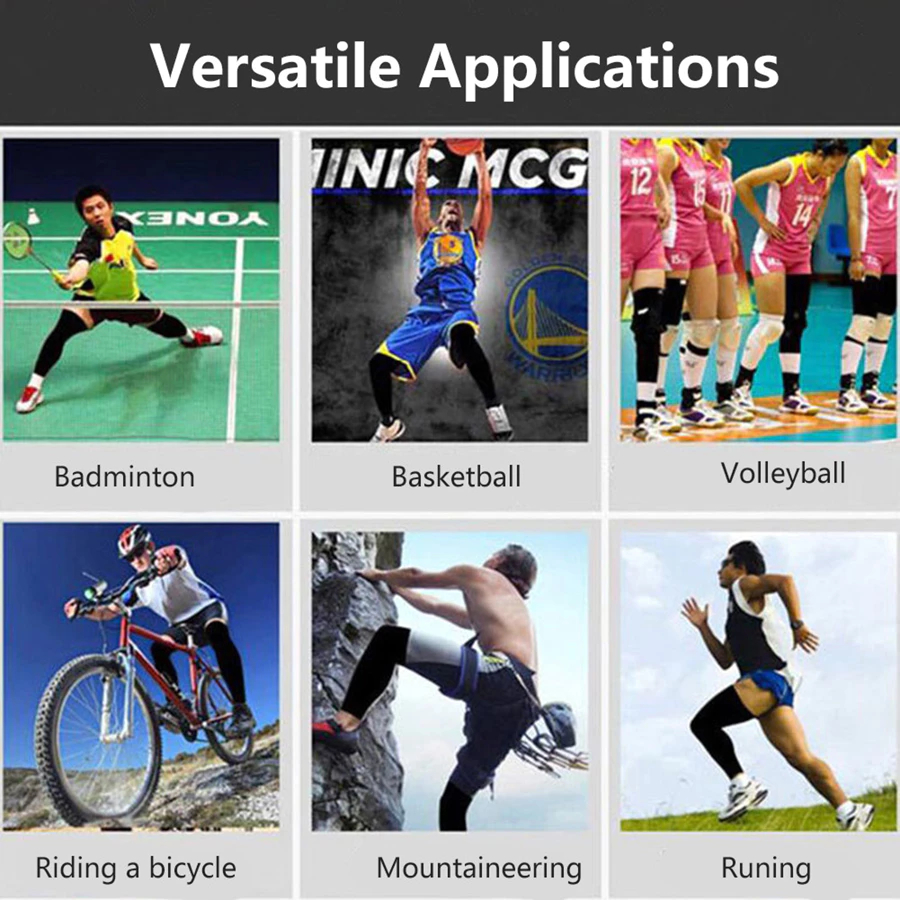 High Elastic Sports Knee Pads Compression Support For Basketball ...