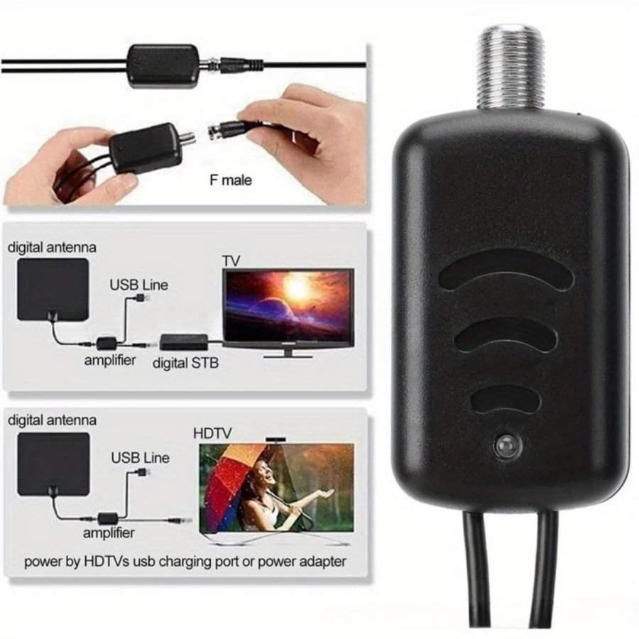 Professional Low Noise Signal Enhancer Booster for Digital HD TV