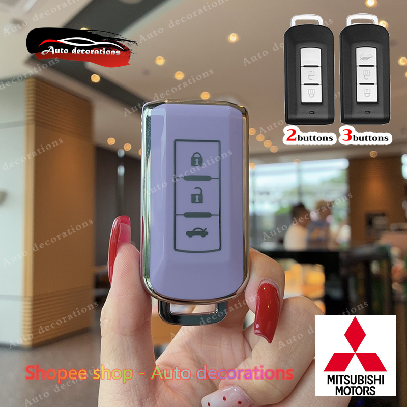 2/3buttons car key case For Mitsubishi Xpander Attrage Outlander Triton ...