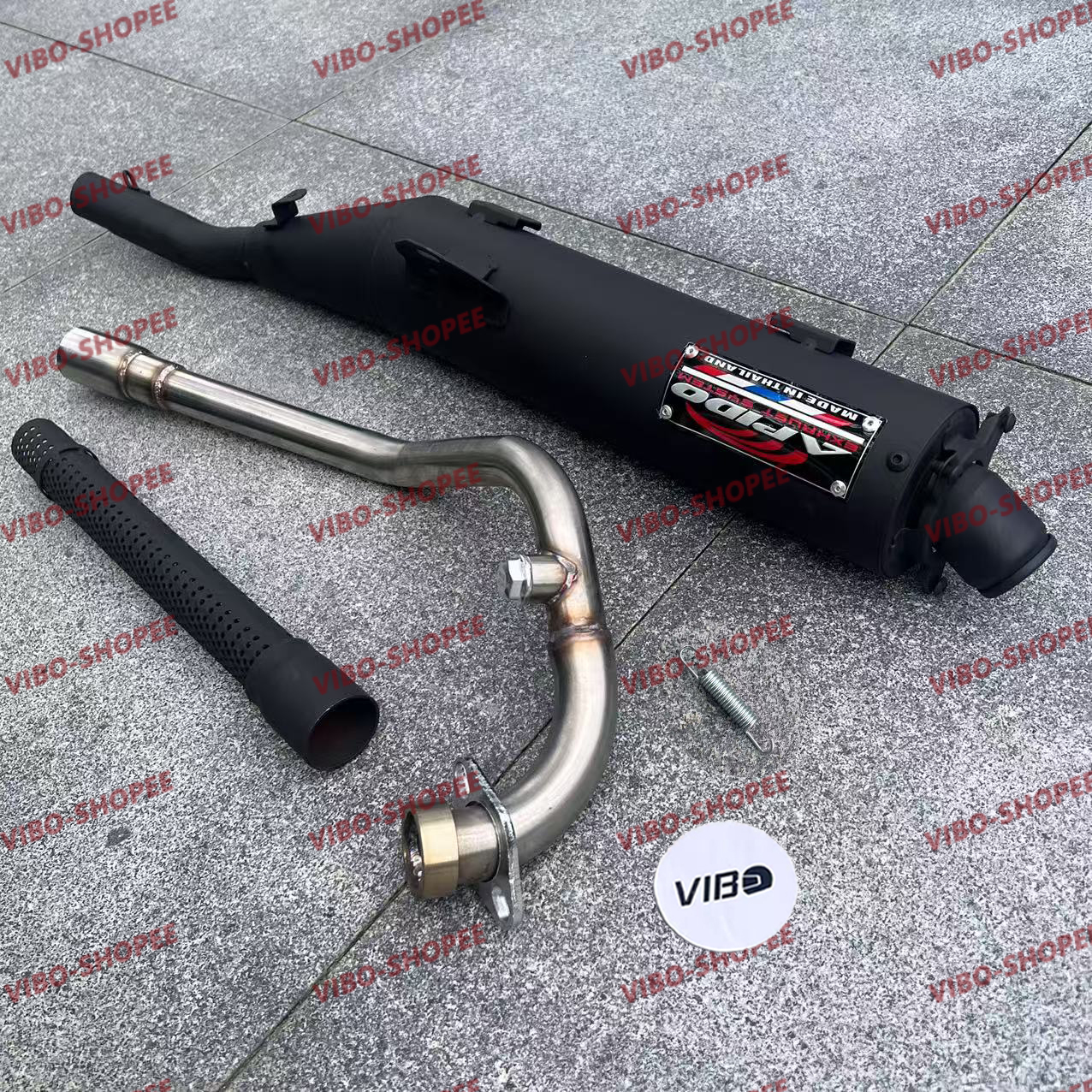 Apido Power pipe for Sniper150 Muffler exhaust pipe with elbow Yamaha ...