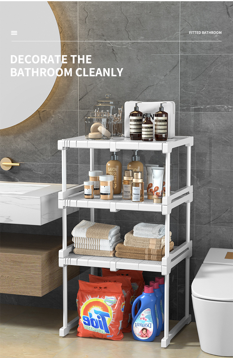 Geleby Layered Wardrobe Organizer Adjustable Closet Layer Organizer ...