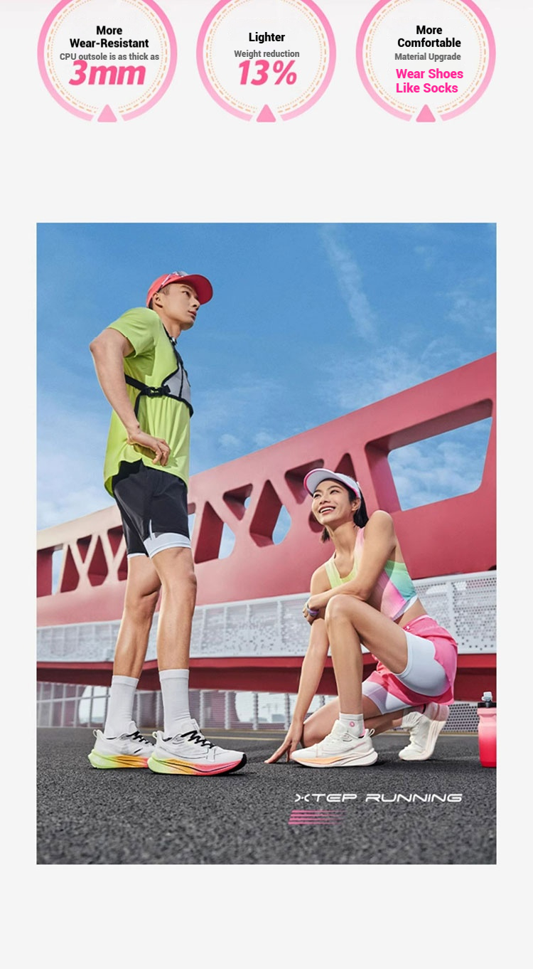 【XTEP】2000KM 3.0 Women New Color Running Shoes Rebound Support ...