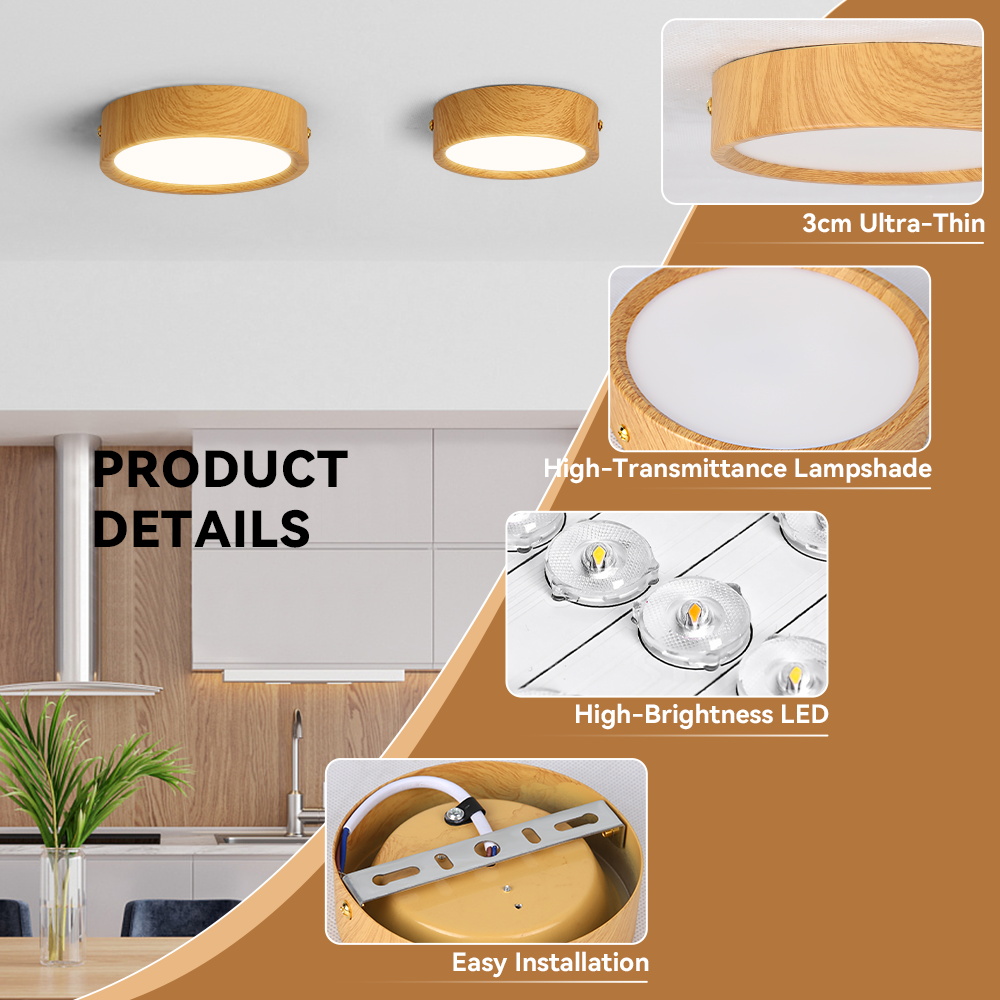 Led Tricolor Downlight Pin Light Ceiling Light 3/5/10/15W Surface ...
