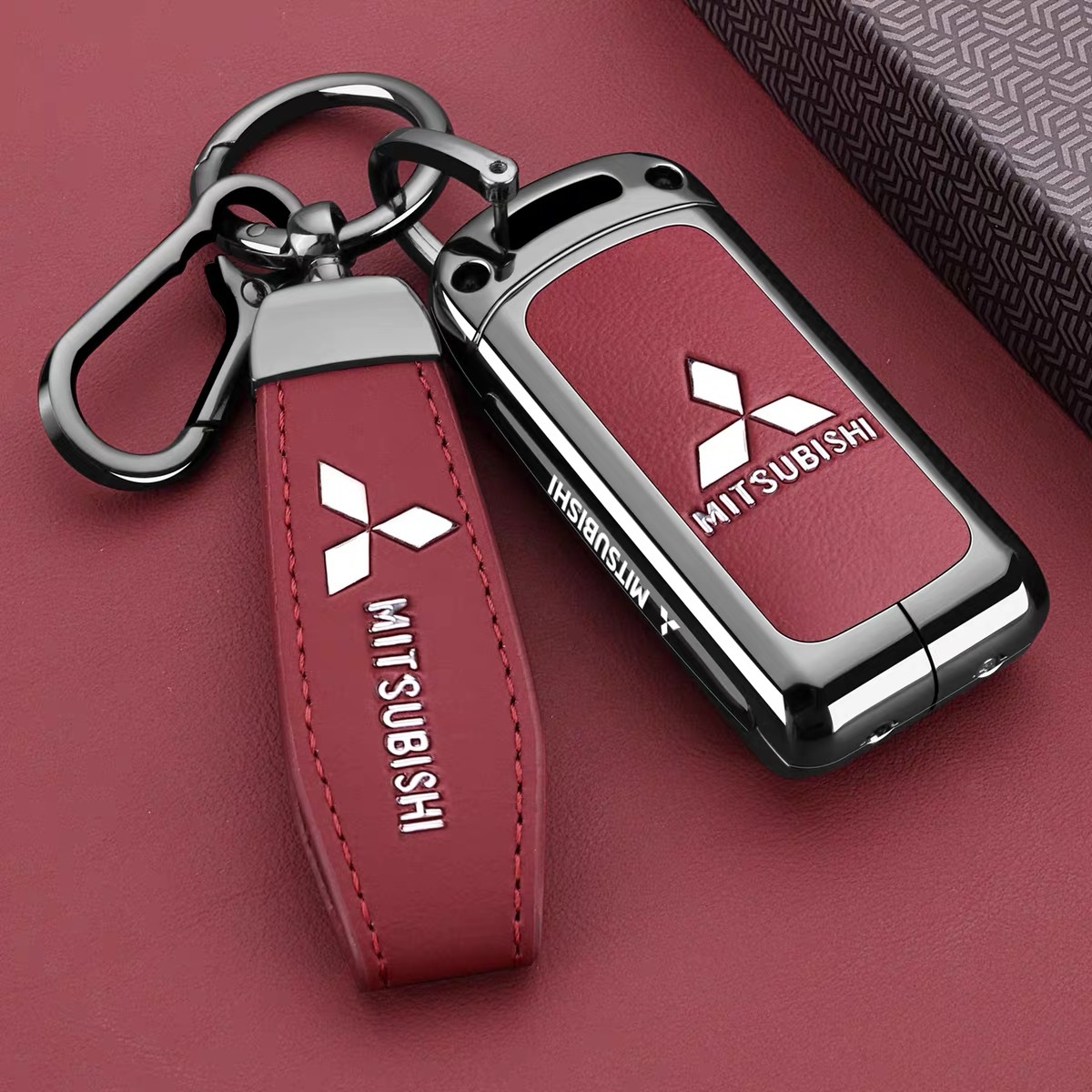 For Mitsubishi Xpander Montero Mirage G4 Strada Remote Key Leather Case ...