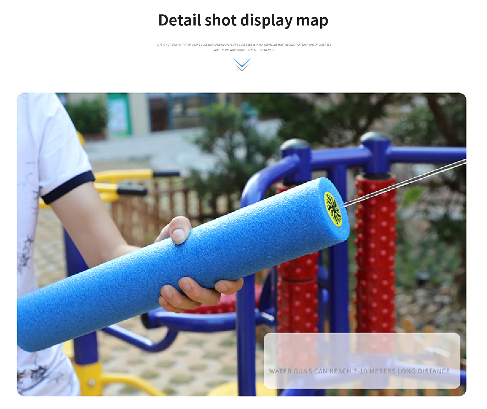 Kids High-Pressure Water Gun – Large Tank Summer Spray Blaster Toy
