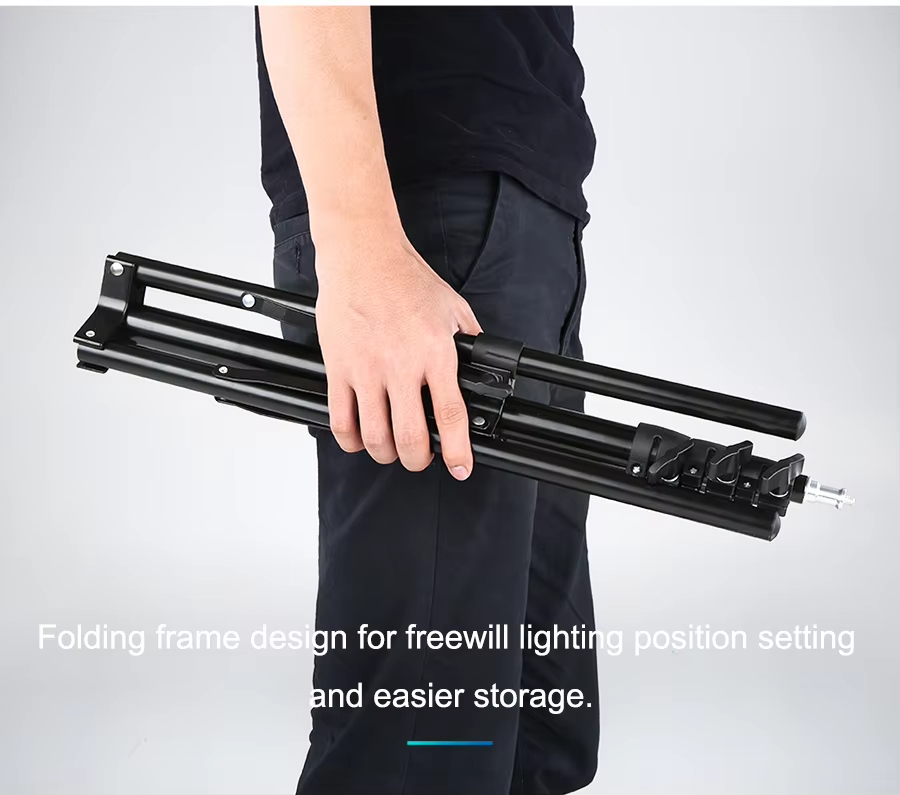 Reverse Fold 4 Section Light Stand 180cm for Studio Flash,Portable ...