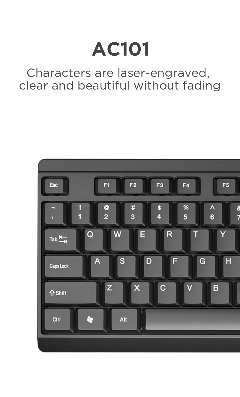 AULA AC101 Wired Keyboard and Mouse Combo for PC Laptop keyboard Kit ...