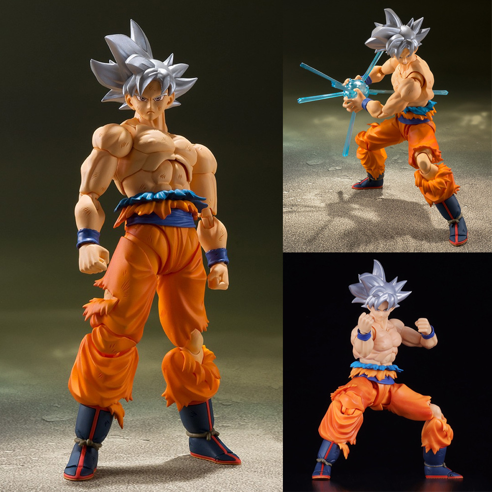 14cm Dragon Ball Z Anime Figure White Hair Son Goku Ultra Instinct ...