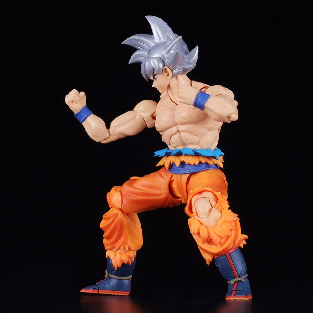 14cm Dragon Ball Z Anime Figure White Hair Son Goku Ultra Instinct ...