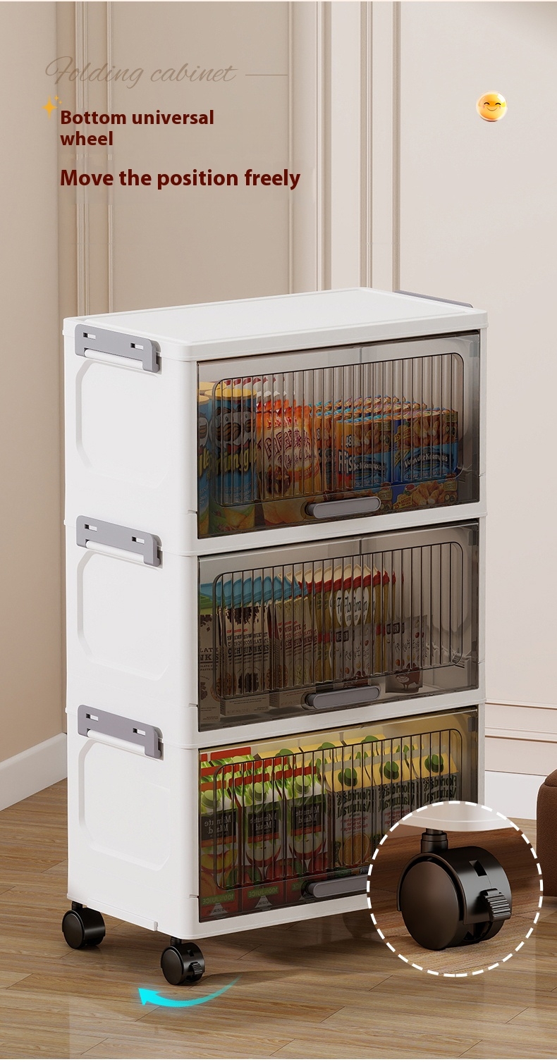Flip cabinet is easy to install for home organization, wide wardrobe ...