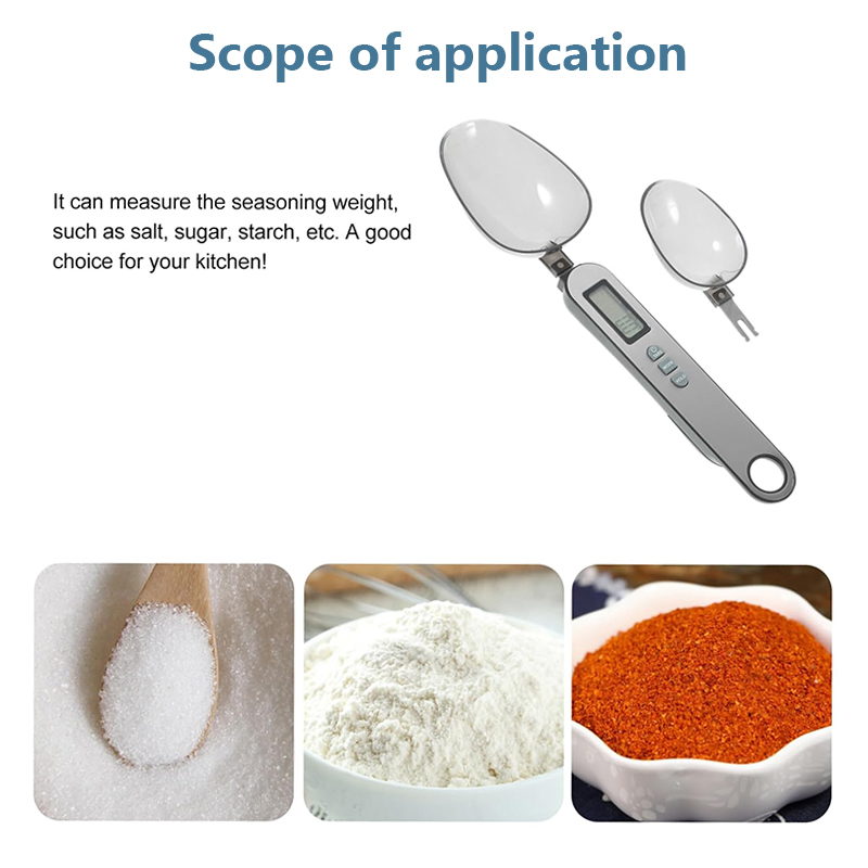 KIPRUN Food Spoon Scale, 0.1g/500g Digital Kitchen Scale, Stainless ...