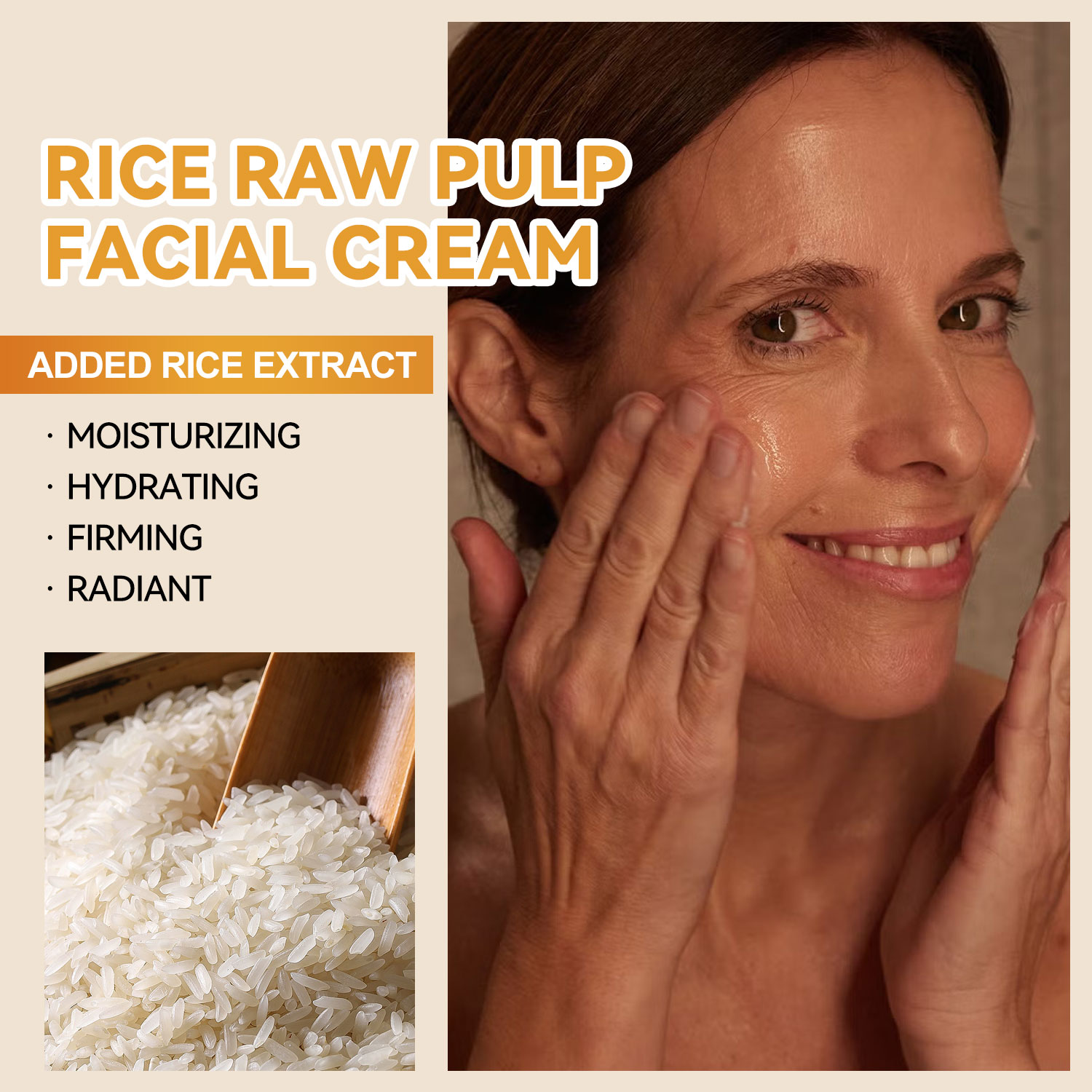 Same style as the celebrity! SUMAX rice face cream | fade acne marks ...