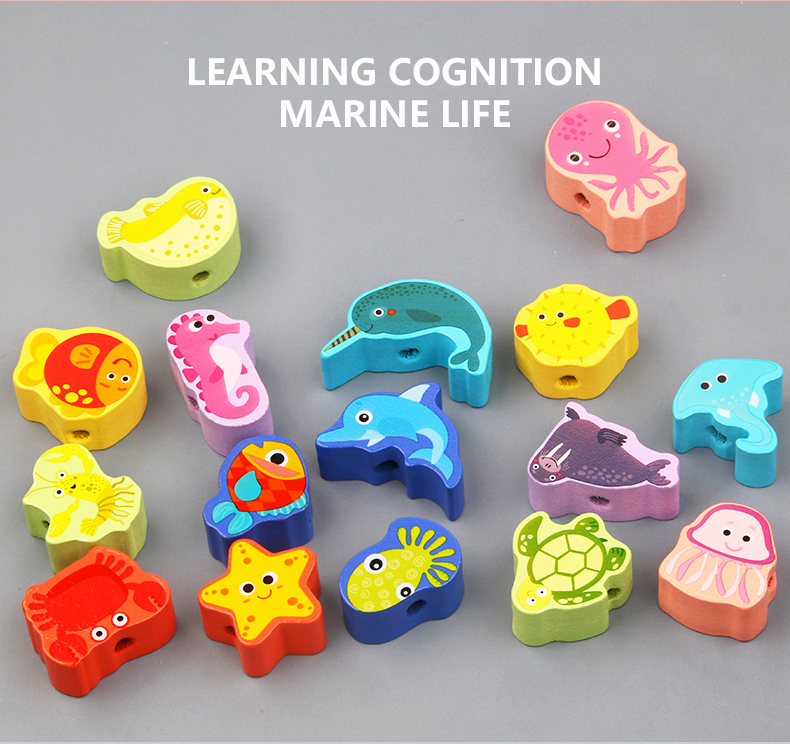 NIKO Early Educational Toys String Beads Toy Rope Threading Toys ...