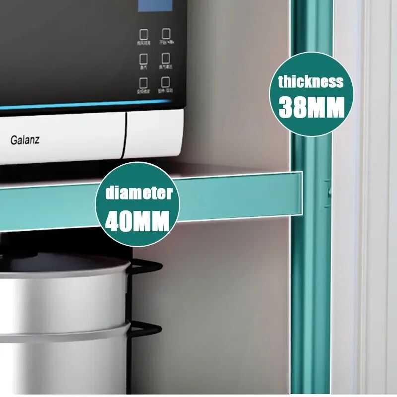 Kitchen Gas Stove Stand Rack 304 stainless steel shelf console floor-to ...