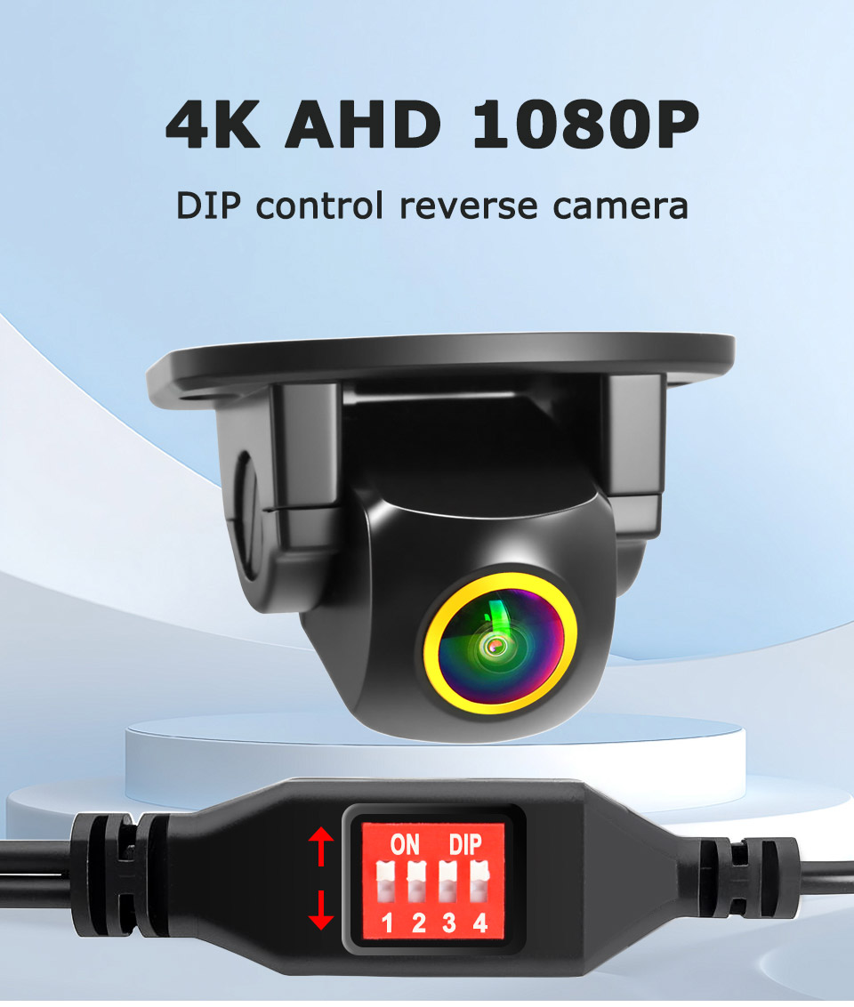 Smartour 4K 720/1080P AHD Vehicle Rear View Reverse Dial Control Camera ...