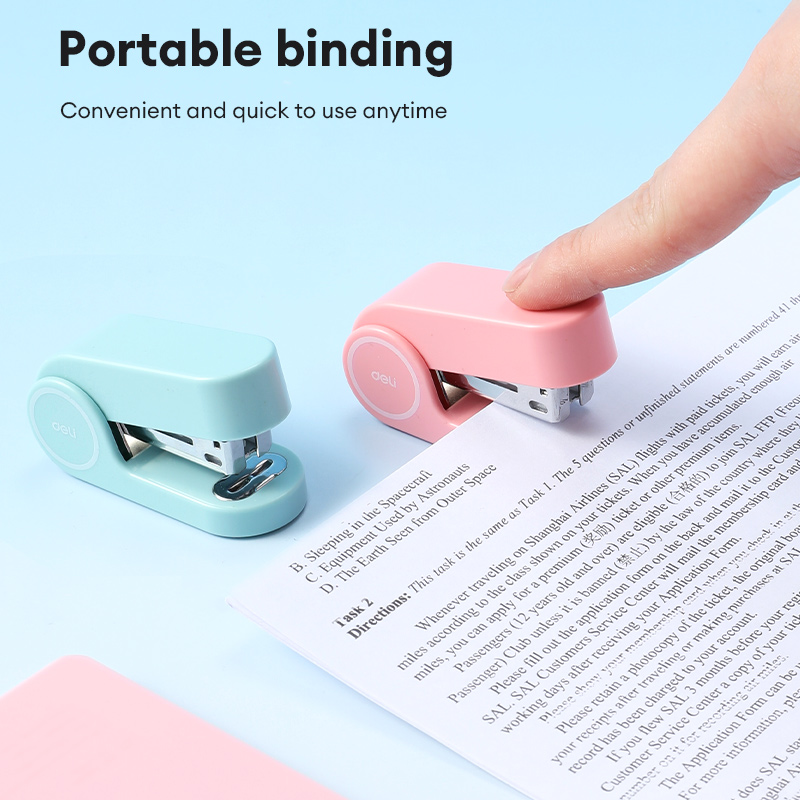 Deli Stapler Mini Portable Stapler Environmentally Friendly Stapler ...