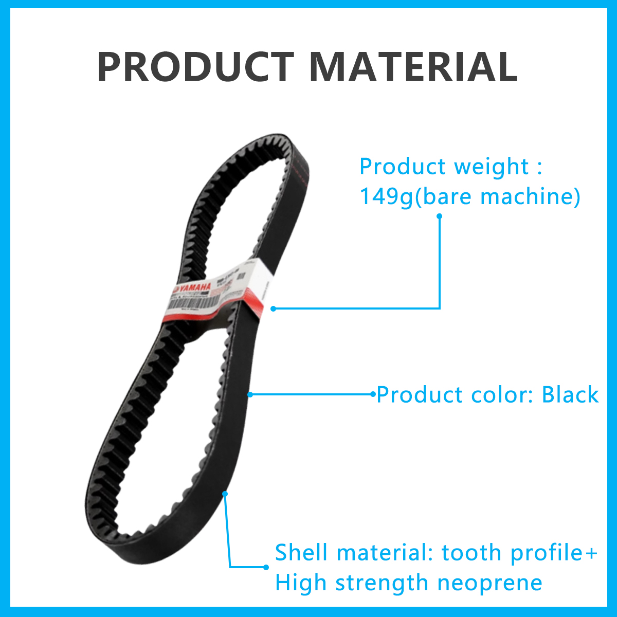 YAMAHA Original Yamaha 2DP-E7641-00 V-Belt - Perfect Fit NMAX V1 ...