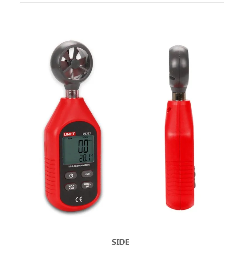 UNI-T UT363 Mini Digital Anemometer Wind Speed Sensor Wind Scale Level ...