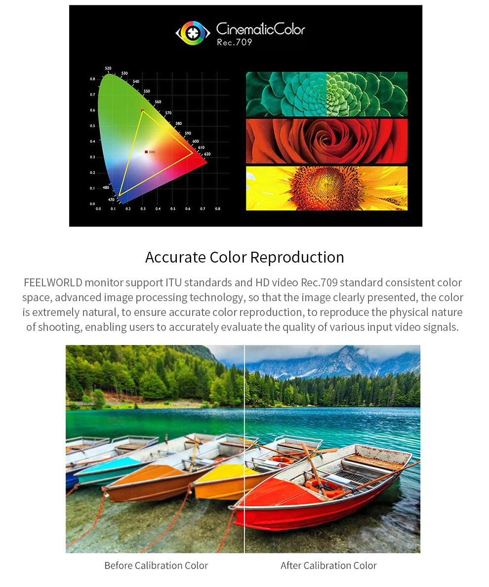FEELWORLD F5 Pro V4 6 Inch Touch Screen 3D LUT DSLR Camera Field ...