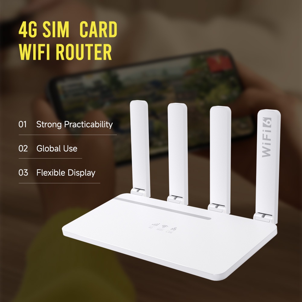 Sworix Router 229Mbps Wireless WiFi Cellular Network 4G Modem With Sim ...