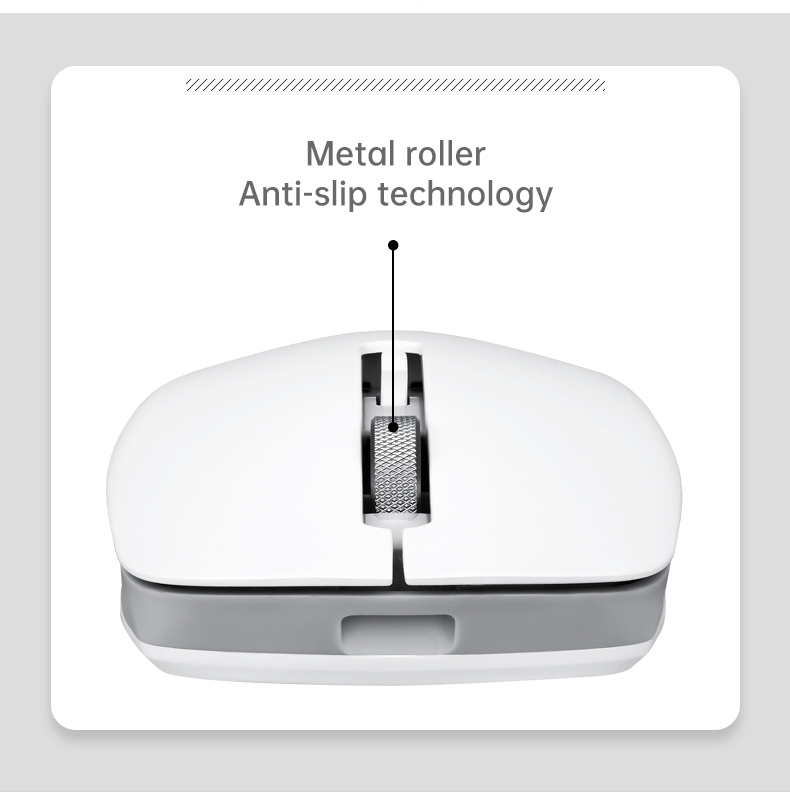 HP Rechargeable Wireless Mouse | 2.4GHz | 3-Speed DPI & Metal Scroll ...